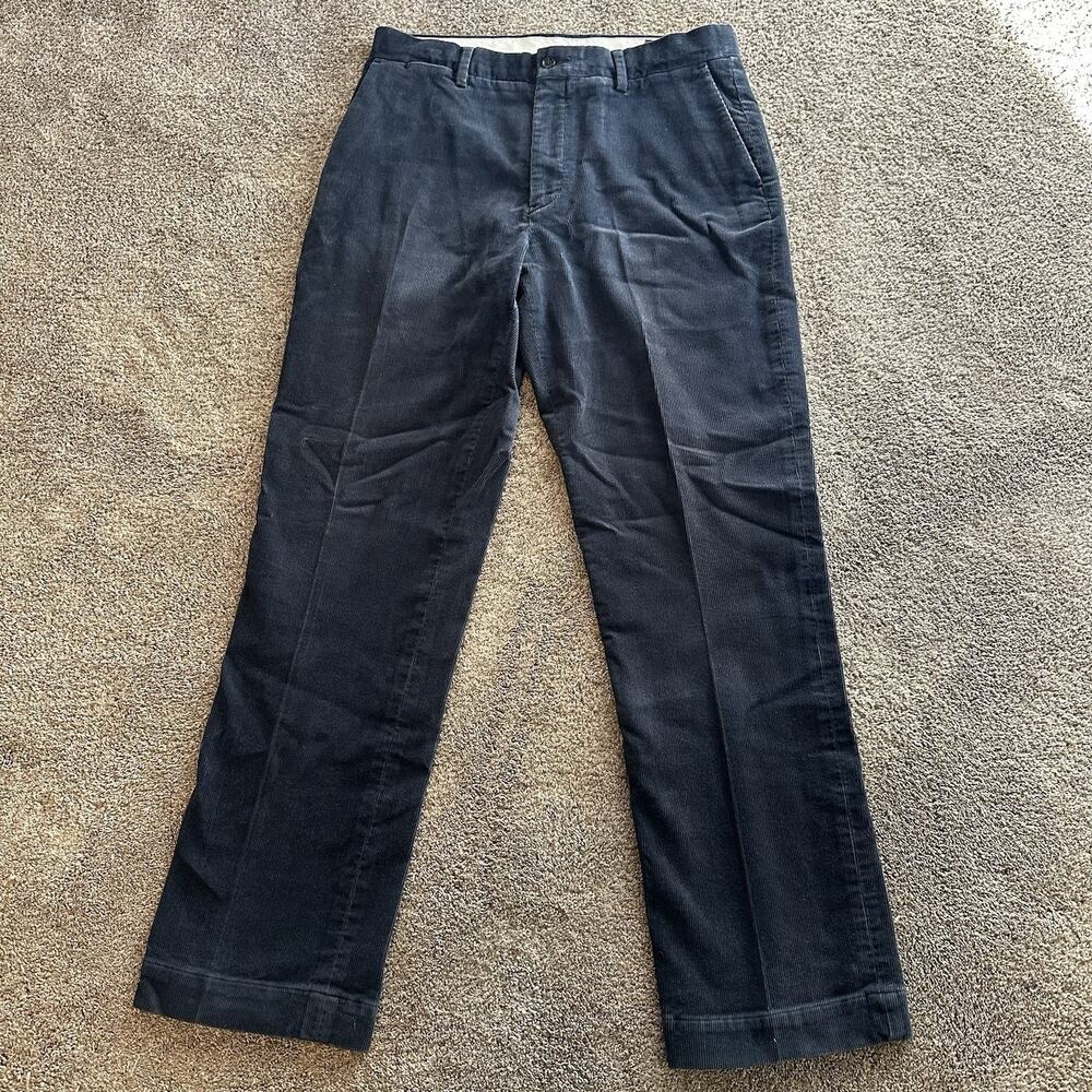 Polo Ralph Lauren Pants Mens 32x32 Blue Corduroy Straight Leg Trousers